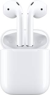 Apple Airpods With Charging Case Latest Model White Mv7n2am A Best Buy Apple Airpods 2 Earbuds Wireless Earbuds