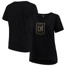 Lafc 5th Ocean By New Era Women S Plus Size Athletic Baby V Neck T Shirt