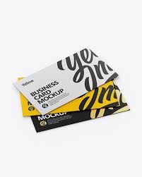 Download them for free in ai or eps format. Three Business Cards Mockup Half Side View In Stationery Mockups On Yellow Images Object Mockups Business Card Mock Up Mockup Free Psd Mockup