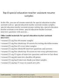 Special education teacher with 9+ years of experience in teaching diverse student populations in writing your resume for special education teaching isn't always easy. Paraprofessional Resume Sample Objective For Template Summary With Hudsonradc