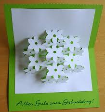 Popup Karte Blumen Diy Karten Basteln Blumen Popup Karten Basteln Geburtstag Karten Basteln Ideen