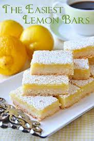 Super Easy Lemon Bars Made With Only 5 Simple Ingredients Rezept Bars Rezepte Essen Und Trinken Lecker