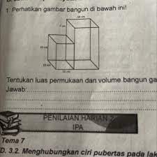 Maybe you would like to learn more about one of these? 1 Perhatikan Gambar Bangun Di Bawah Ini Tentukan Luas Permukaan Dan Volume Bangun Gabungan Di Brainly Co Id