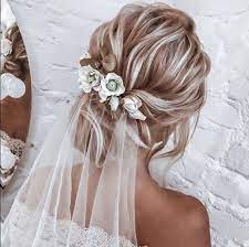Original Foto Von Haare Hochzeit Hochzeit Frisuren Schleier Frisuren Hochzeit