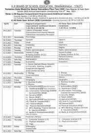 Earlier the cbse board exam date 2021 class 12 was announced along with the release of the 12th cbse board exam date sheet 2021. Hp Board 12th Date Sheet 2021 Released 04 à¤®à¤ˆ à¤¸ à¤¹ à¤— à¤ªà¤° à¤• à¤· Download Hpbose Plus 2 Exam Date Sheet Routine Here Kvsro