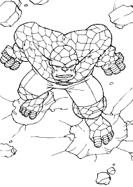 The thing runningthe fantastic four superheroes are in action to protect the public and bring justice to the villains. The Thing Fantastic Four Mandala Coloring Pages Coloring Pages Pirate Coloring Pages
