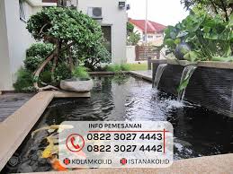Galeri foto kolam ikan koi minimalis. Buat Kolam Ikan Koi Minimalis Modern Pekanbaru Harga Murah