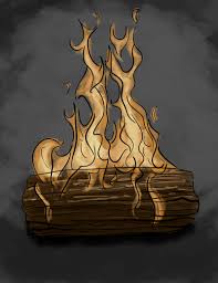 How To Draw Fire Landscape Drawing Tutorial Sketchbook Challenge Drawings