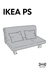 Subito a casa e in tutta sicurezza con ebay! Ikea Ikea Ps Fodera Per Divano Letto A 2 Posti 20184786 Istruzioni Di Montaggio