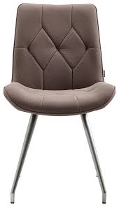 Dieser stuhl in braun bietet ihnen den höchsten sitzkomfort durch die elegante form, welche sich sanft an ihren rücken schmiegt. 39 Sparen Novel Stuhl Mikrofaser Braun Edelstahlfarben Nur 109 35 Cherry Mobel Xxxlutz