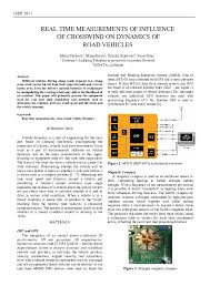 Pdf Real Time Measurements Of Influence Of Crosswind On