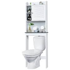 Target bathroom cabinets and shelves over toilet. Costway Over The Toilet Space Saver Toilet Rack Bathroom Cabinet Organizer W Louver Door Target