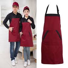 Black Red Unisex Chef Cooking Kitchen Catering Halterneck Apron Bib With 2 Pocket One Size In Medium Fashion Hot Sale Affiliate Black And Red Unisex Apron