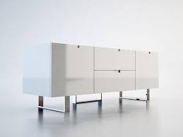 Modern tv stands and media consoles: Elba White Lacquer Modern Tv Stands Contemporary Tv Stands