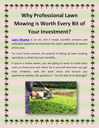 If you do have the time, a little experience and don't mind the work it may give you piece of i never compared pricing with my lawn care company vs how much it would cost to buy the same products but for roughly $250 a year its worth it to me. Lawn Care Moving Services Near Me By Sanford Landscaping Service Issuu