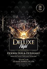 2nd sample of celebration of life invitations. Deluxe Night Luxury Elegant Flyer Flyer Template Flyer Birthday Flyer