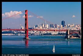 Golden Gate Bridge With City Skyline Afternoon San Francisco Golden Gate Bridge San Francisco Golden Gate Bridge Golden Gate