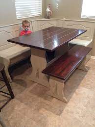 Making a breakfast nook (w/ storage) & kitchen table: Pin By Dawn Stidd On Banquette Kitchen Nook Table Kitchen Booths Corner Bench Kitchen Table
