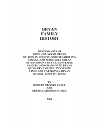 BRYAN FAMILY HISTORY