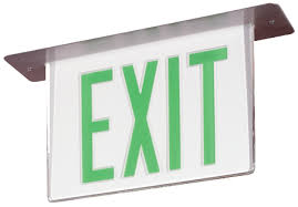 45v Series Edge Lit Exit Exit Sign Emergency Lighting Emergency