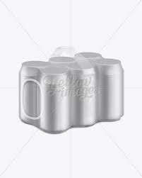 Aluminum Can 6 Pack Mockup In Packaging Mockups On Yellow Images Object Mockups Mockup Free Psd Aluminum Can Design Mockup Free