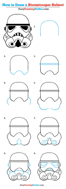 How To Draw A Stormtrooper Helmet Really Easy Drawing Tutorial Drawing Tutorial Easy Star Wars Drawings Star Wars Art Drawings