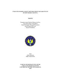 Analisis potensi sumber belajar ipa (biologi) smp pada materi pencemaran air di sungai winongo sebagai pendukung penerapan kurikulum 2013 di kabupaten bantul. Strategi Pembelajaran Ekstrakurikuler Karawitan Di Smp Negeri 1 Bantul