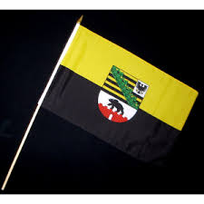 Die landesfahne trägt die farben gelb und schwarz. Stockfahne Sachsen Anhalt Stoff 45 X 30 Cm 3 21