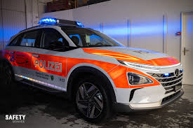 Gallen is situated in rapperswil. Kantonspolizei St Gallen Patroullienfahrzeug Hyundai Nexo Wasserstoff Safety Signage
