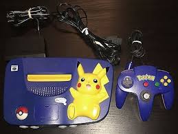 Now pikachu has his very own nintendo 64! Pikachu N64 Console Nintendo 64 Blue Amp Yellow System Pokemon Tested Works Great In Video Games Amp Consoles Vide Nintendo 64 Video Game Devices Pikachu
