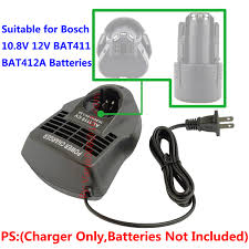 The bosch pst 10.8 li cordless jigsaw (with 1 x 1.5ah battery and charger). 1x Bosch 10 8v 12v Max Bat411 412 Li Ion Battery Replace Al1115cv Quick Charger Ebay