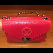 Valentino Bags Valentino Red Isabelle Leather Crossbody Handbag Poshmark