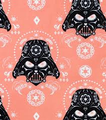 Star Wars Darth Vader Cotton Fabric Sugar Skulls Star Wars Art Star Wars Art Drawings Star Wars Wallpaper