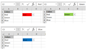 Create Drop Down List In Excel With Color Tips Excel Tutorials Excel Excel Templates