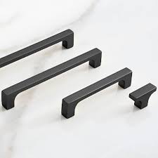 Matte Black Cabinet Knobs Pulls