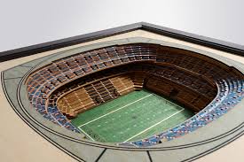 New Orleans Saints Mercedes Benz Superdome 3d Wood Stadium Replica 3d Wood Maps Bella Maps