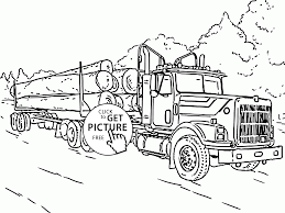 Log Truck Coloring Page For Kids Transportation Coloring Pages Printables Free Wuppsy Com Monster Truck Coloring Pages Truck Coloring Pages Coloring Pages