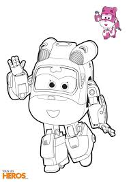 Coloriage Super Wings Dizzy L Helicoptere De Sauvetage Coloriage Super Wings Coloriage Licorne Coloriage