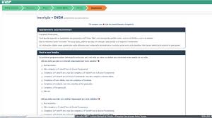 O instituto nacional de estudos e pesquisas educacionais anísio teixeira (inep) vai disponibilizar as notas a partir das 18h, na página do participante, no endereço. Inscricao Para O Enem Passo A Passo Confira