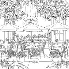 Cafe coloring pages for kids online. Check Out What Debbie Macomber S New Coloring Book The World Of Debbie Macomber Come Home To Color Has To Offer Debbie Macomber Coloring Book Coloring Books Coloring Book Pages