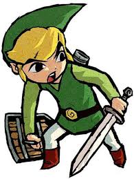 Link Curious Pose Legend Of Zelda Wind Waker Character Art