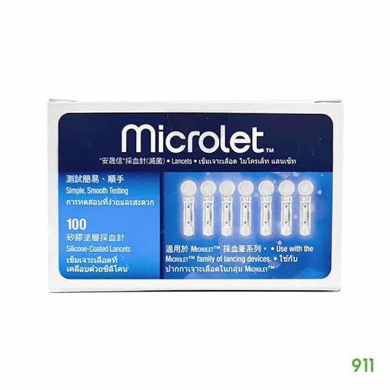 microlet-เข็มเจาะน้ำตาลปลายนิ้ว