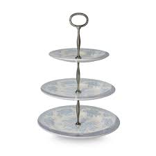 Check spelling or type a new query. Blue Asiatic Pheasants 3 Tier Cake Stand Gift Boxed Burleigh Pottery