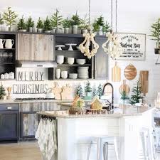 Decorating above kitchen cabinets secret stash…shhh. 10 Charming Christmas Kitchen Decor Ideas
