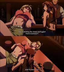 This scene of Black Lagoon popped up in my recommendations... I don't think  spines OR boobs work like that. : r/mendrawingwomen