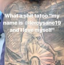 ✉ россия, муром , улица дзержинского, 49а, | sane tattoo. Mancity Raheem Sterling Macht Sich Uber Leroy Sanes Tattoo Lustig