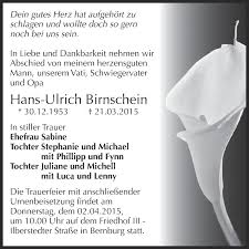 My memoir, #letloverule, is out now. Traueranzeigen Von Hans Ulrich Birnschein Www Abschied Nehmen De