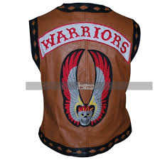 The movie called the warriors was a movie about gang violence. Warriors Movie Gang Ajax Leather Vest Costume
