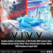 Creada como la primera ia humanoide autónoma de la historia, vivy actúa como un elenco de ia para el establecimiento. Re Zero Author New Original Anime Series Vivy Flourite Eye S Song Anime News In 2021 Songs Tv Animation Author