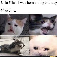 Billie Eilish I Was Born On My Birthday 14yo Girls Ifunny Animal Memes Memes Saddest Songs